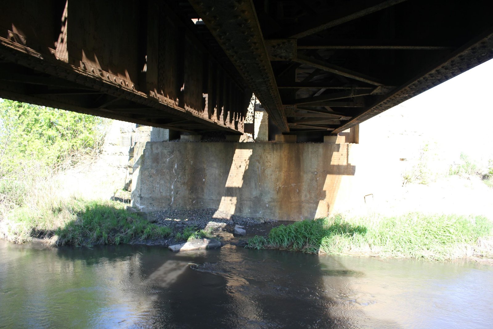 Under bridge